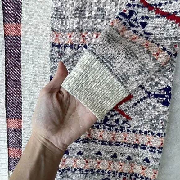 Skies Are Blue Women's Cardigan Sweater Medium Geometric Aztec Western Cowgirl - Picture 2 of 9